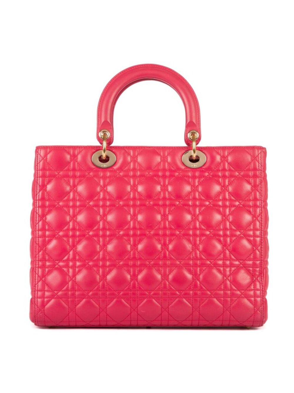 Dior Lady Dior Pink Cannage Leather Handbag - Picture 4 of 15